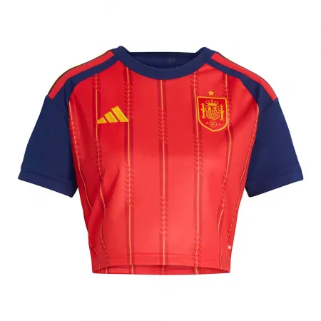 아디다스 스페인 26/27 Cropped 홈 여성 반팔 티셔츠 5142649586