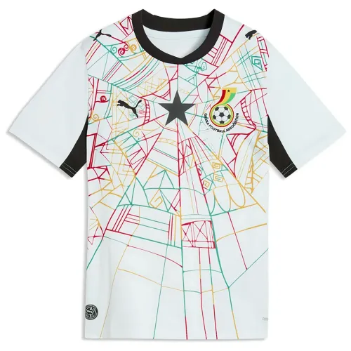 푸마 Ghana 25/26 레플리카 홈 주니어 반팔 티셔츠 5142669807