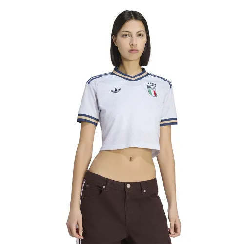 아디다스 이탈리아 26/27 Cropped 어웨이 여성 반팔 티셔츠 5142681403