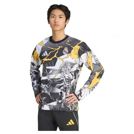 아디다스 레알마드리드 25/26 어벤져스 Warm 프리매치 스웨트셔츠 5142681786