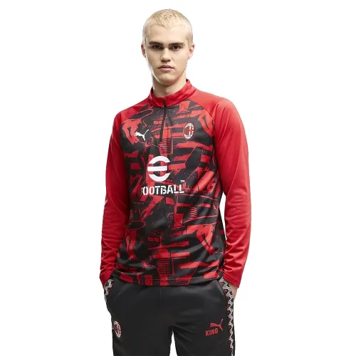 푸마 AC Milan Warm Up 프리매치 하프 지퍼 스웨트셔츠 5143155687