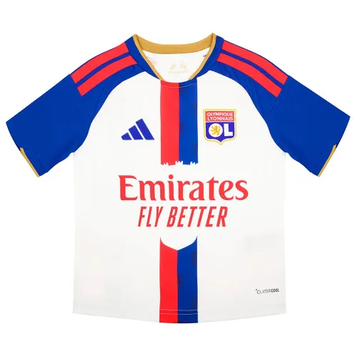아디다스 올림피크 De Lyon 26/27 Jersey 홈 주니어 반팔 티셔츠 5143230513