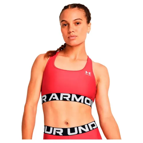 언더아머 HeatGear Branded 스포츠 탑 중간 지지력 6140733673