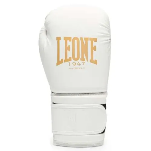 LEONE1947 White&Gold 인조 가죽 복싱 장갑 6141373809