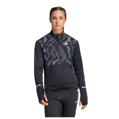 아디다스 Ultimate Hi Vis Reflective 하프 지퍼 스웨트셔츠 6141542528