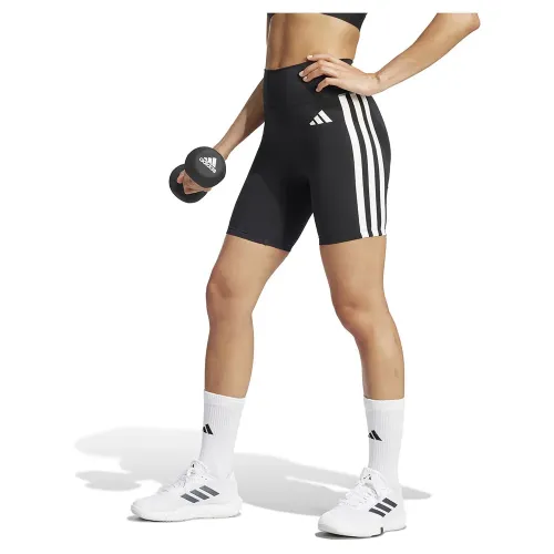 아디다스 Optime Essentials 3 Stripes 7in 짧은 레깅스 6141567033