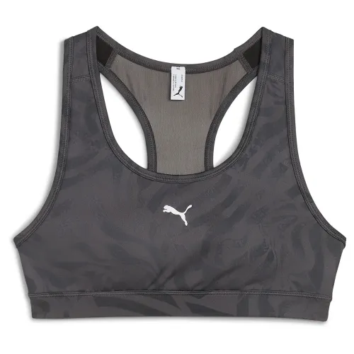 푸마 4Keeps Padded Ribbon Stripe Print 스포츠 브라 6141954364