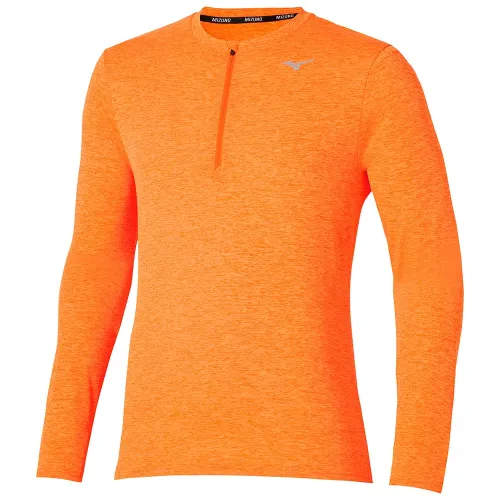 미즈노 Core Impulse 하프 지퍼 긴팔 티셔츠 6142132019