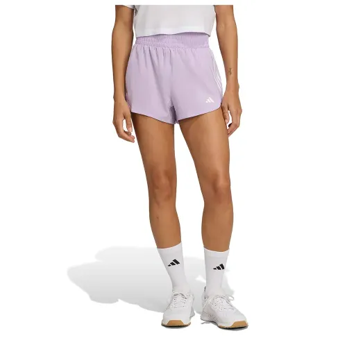 아디다스 Pacer 트레이닝 3 Stripes 우븐 High-Rise 5in 반바지 6142157654