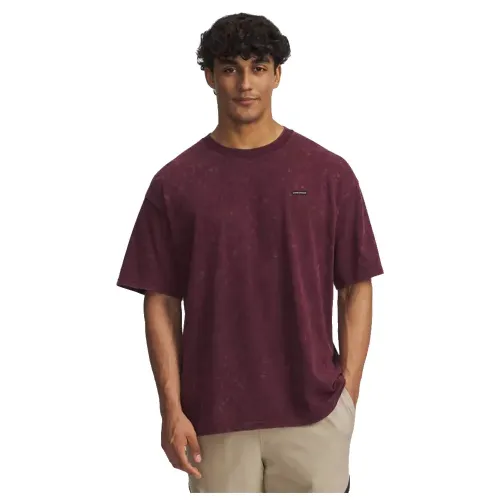 언더아머 Heavyweight Oversized Logo Wash 반팔 티셔츠 6142260920