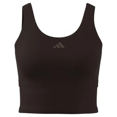 아디다스 3 스트라이프 Studio All Me 스포츠 탑 중간 지지력 6142665862