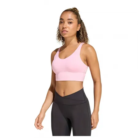 아디다스 3 Stripes Studio All Me 스포츠 브라 로우 임팩트 6142695214