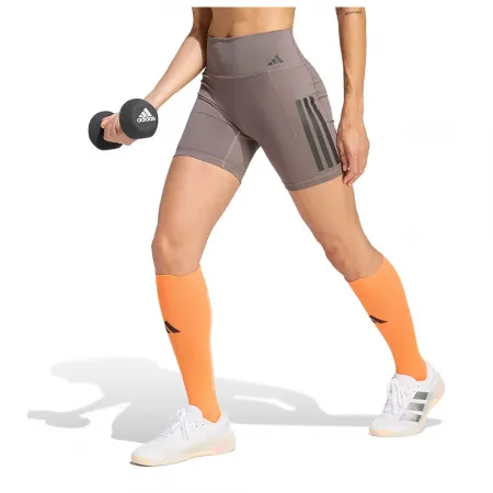 아디다스 Optime Workout 3 Stripes 6in 짧은 레깅스 6142696343