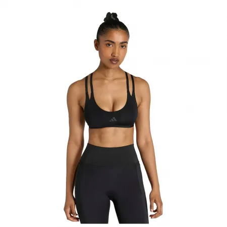 아디다스 Optime Workout Strappy 스포츠 브라 로우 임팩트 6142696567