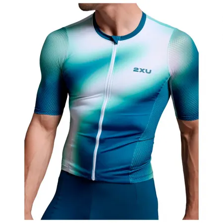 2XU Aero Hex Tri 하프 지퍼 반팔 티셔츠 6142920483