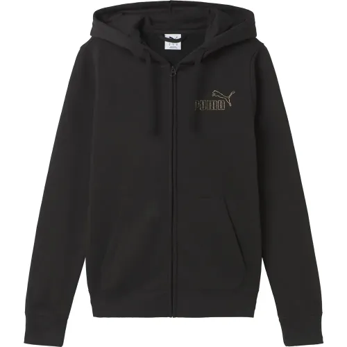 푸마 Essential+ Rhinestone 풀지퍼 스웨트셔츠 6143156616