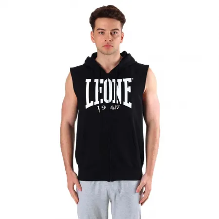 LEONE1947 Big 로고 Sleeveless 풀지퍼 스웨트셔츠 6143276116