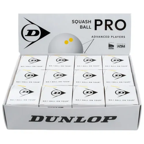 던롭 Pro ss 더블 옐로우 dot 스쿼시 공 6143382498