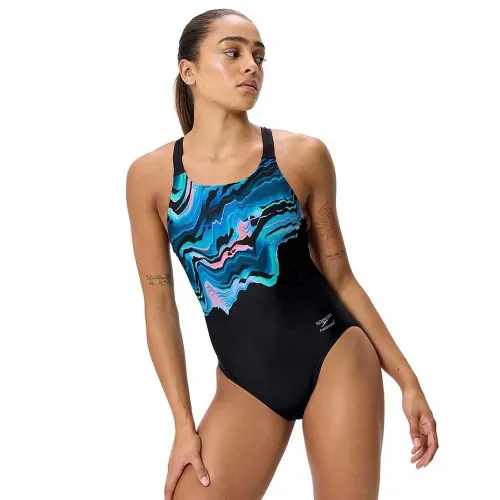 스피도 Female Placement Printed Leaderback 수영복 7142645661