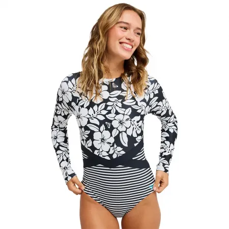 록시 Summer Surf 여성용 롱슬리브 백지퍼 프리다이빙 슈트 9142775104
