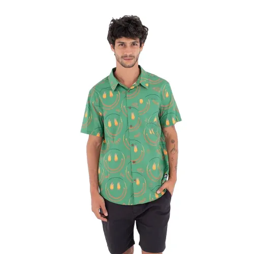 헐리 Printing Press Happy Face 반팔 셔츠 9142893425