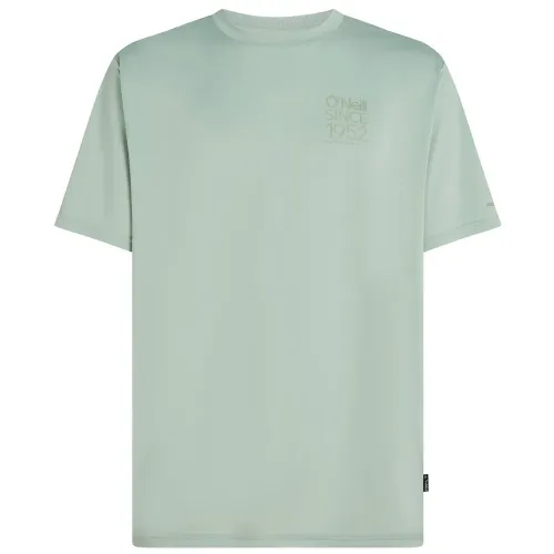 오닐 Hybrid Upf Polygiene Back Print UV 차단 반팔 티셔츠 9142900142